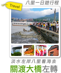 關渡大橋左轉-西濱起點淡水左岸八里看海去-