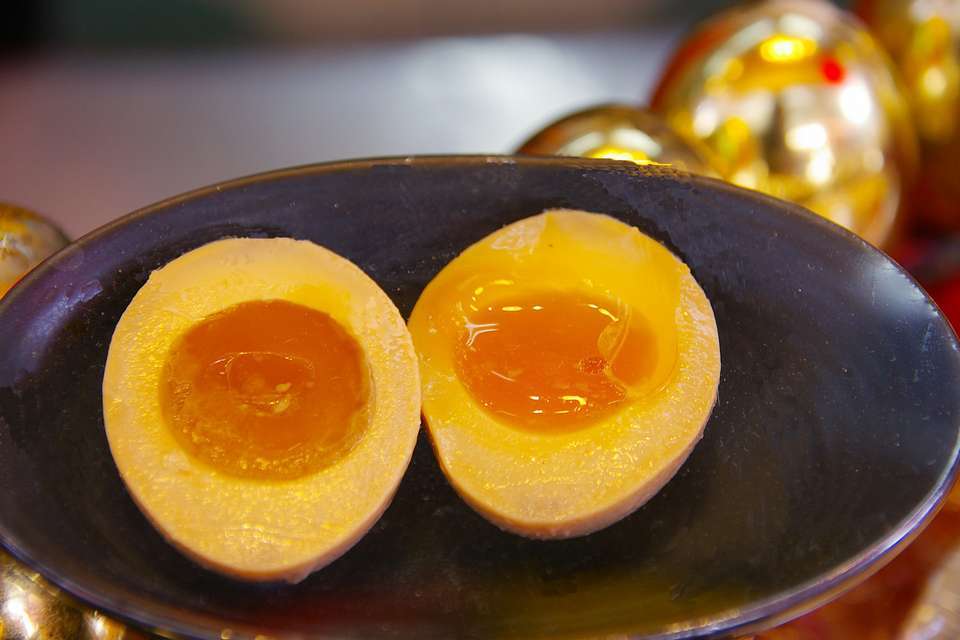 以南势溪温泉水所制作的温泉蛋