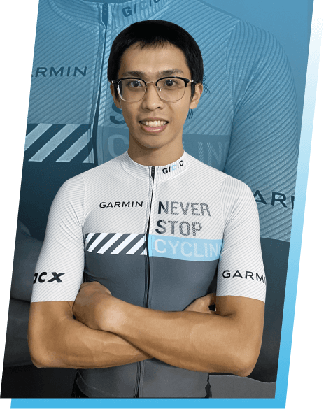 2022 普悠瑪鐵人三項分組第一名陳世銘,Garmin Tri 營戰三鐵訓練班教練