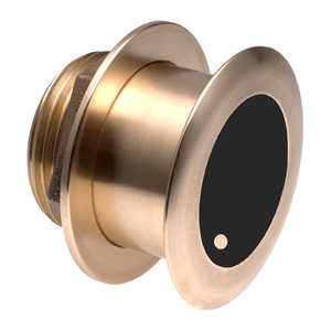 Bronze Tilted Thru-hull Transducer with Depth & Temperature (0° tilt, 8-pin) - Airmar B175L