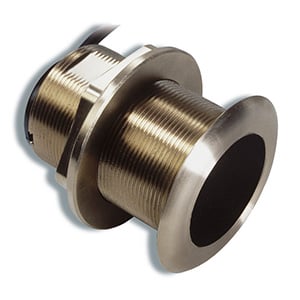 Bronze Tilted Thru-hull Transducer with Depth & Temperature (20° tilt, 8-pin) - Airmar B60