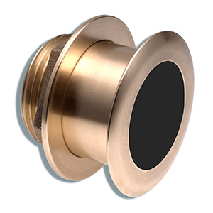 Bronze Tilted Thru-hull Transducer with Depth & Temperature (12° tilt, 8-pin) - Airmar B164