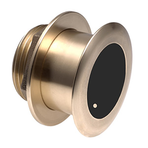 Bronze Tilted Thru-hull Transducer with Depth & Temperature (0° tilt, 8-pin) - Airmar B164