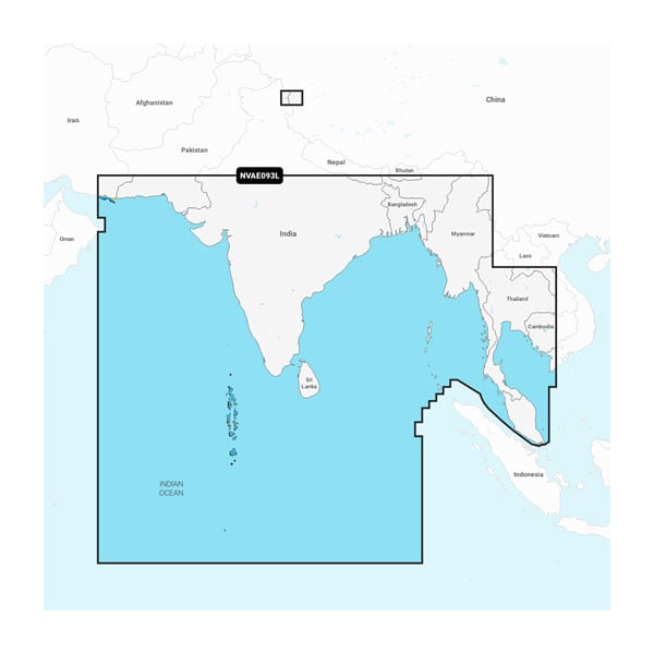 印度洋至泰國 - 海圖